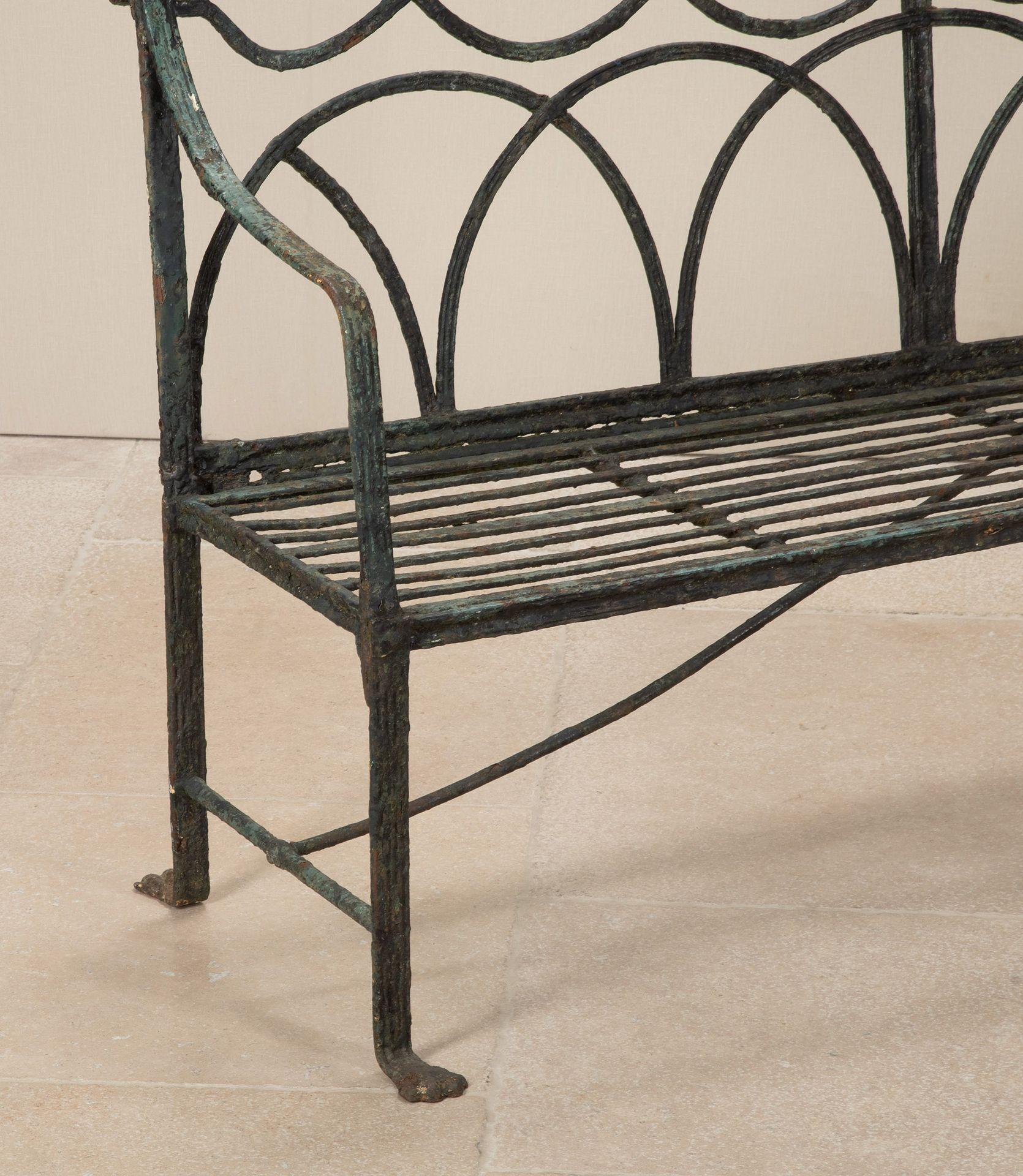 Banc en fer Regency anglais du début du 19e siècle en vente 2