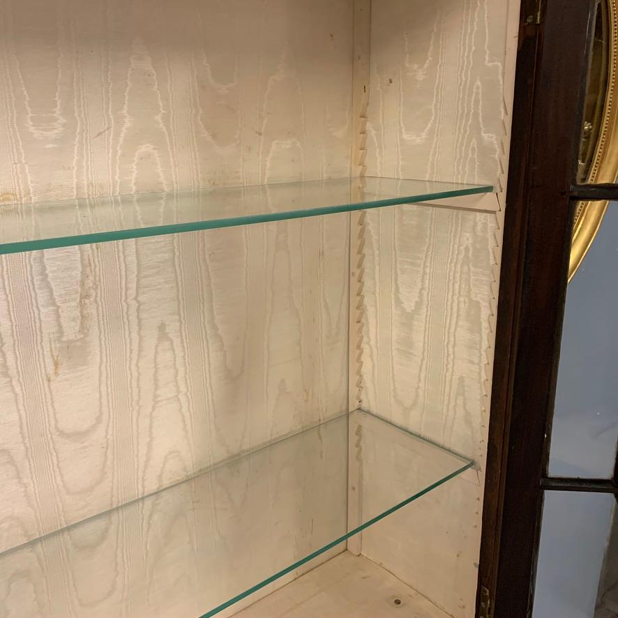 Early 19th Century English Regency Mahogany Astragal Glazed Bookcase Cabinet 8
