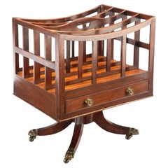 Early 19th Century English Regency Mahogany Canterbury