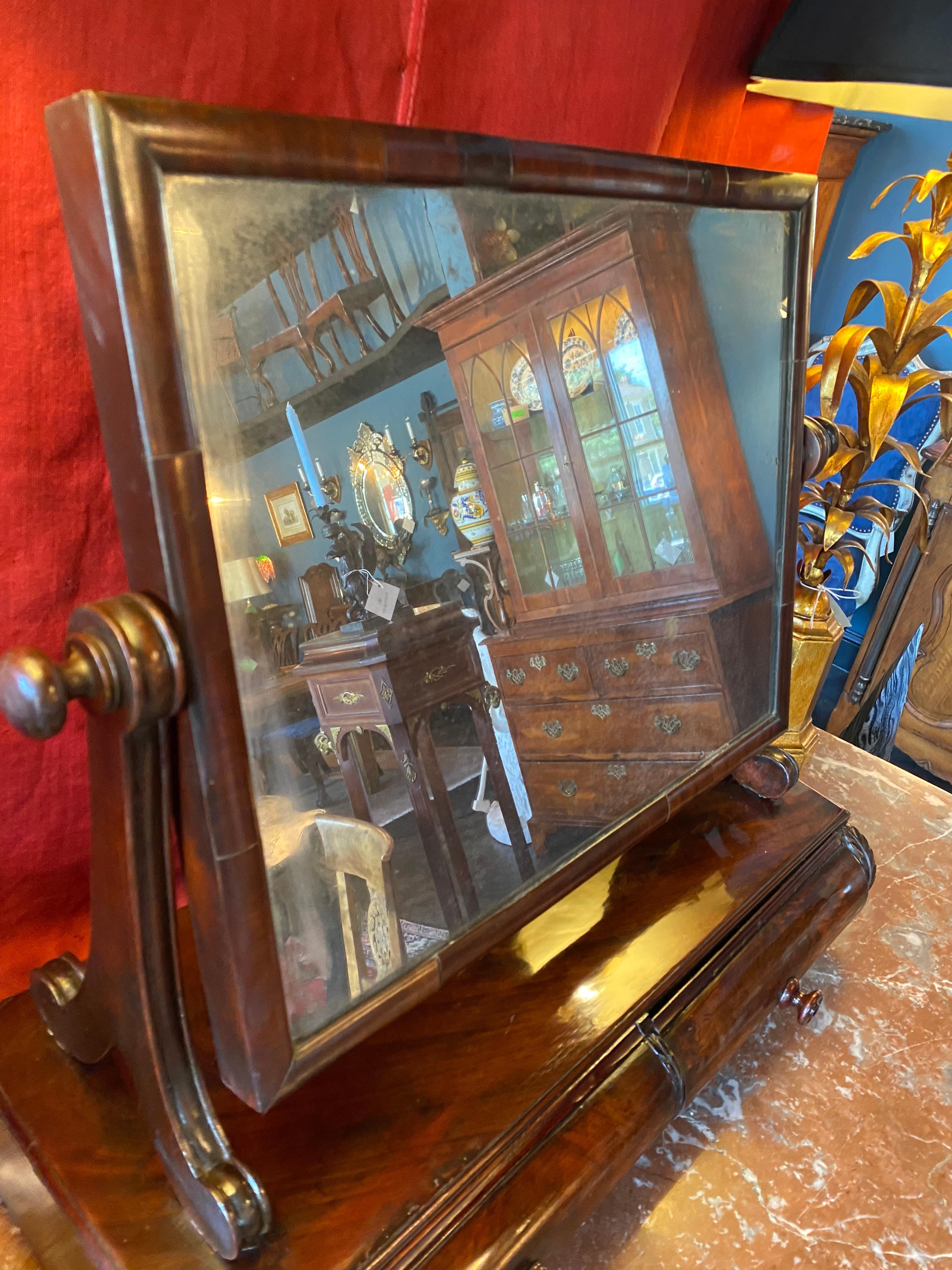 Early 19th Century English Regency Mahogany Mirror Stand 6