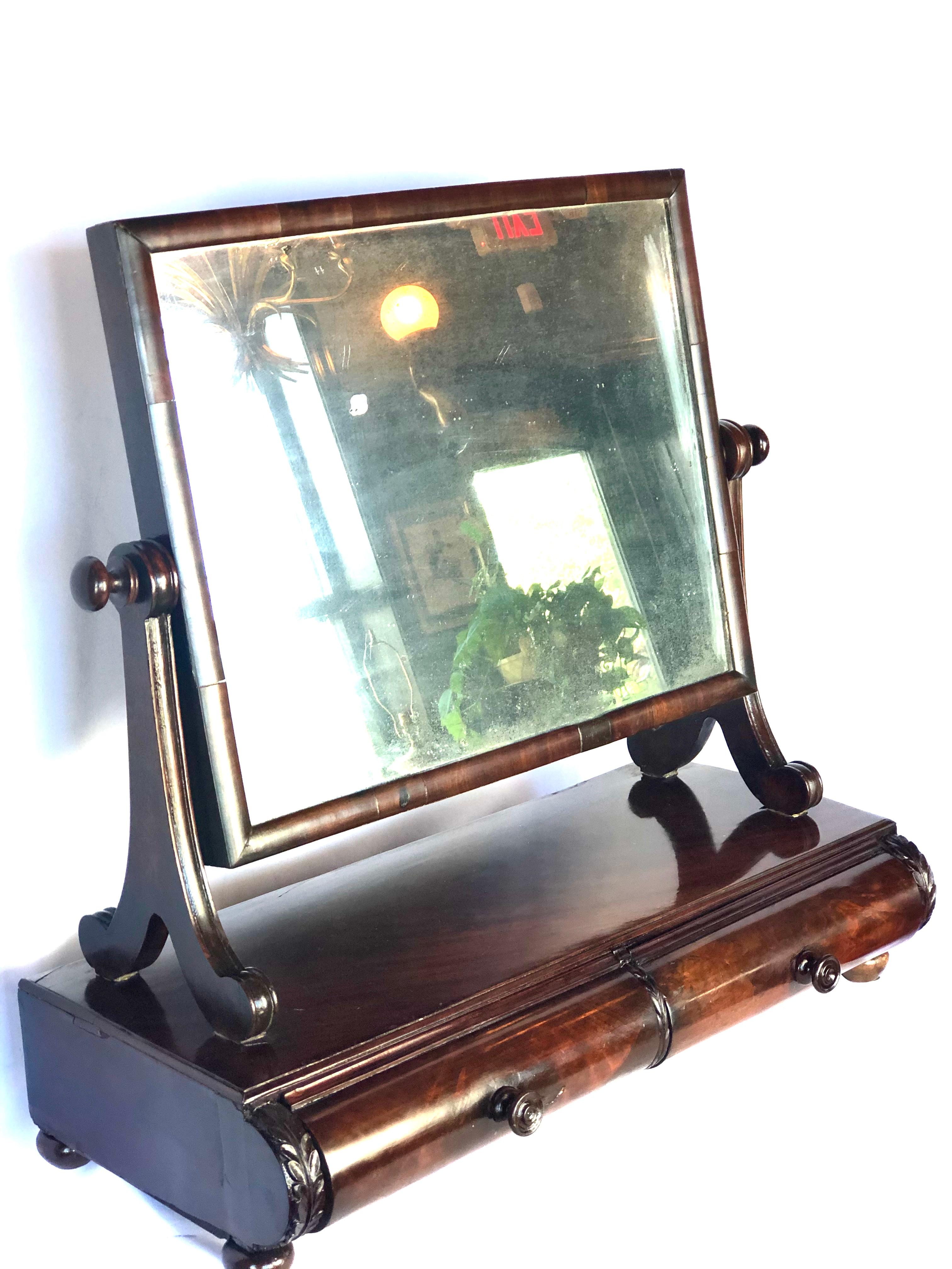 Early 19th Century English Regency Mahogany Mirror Stand 11