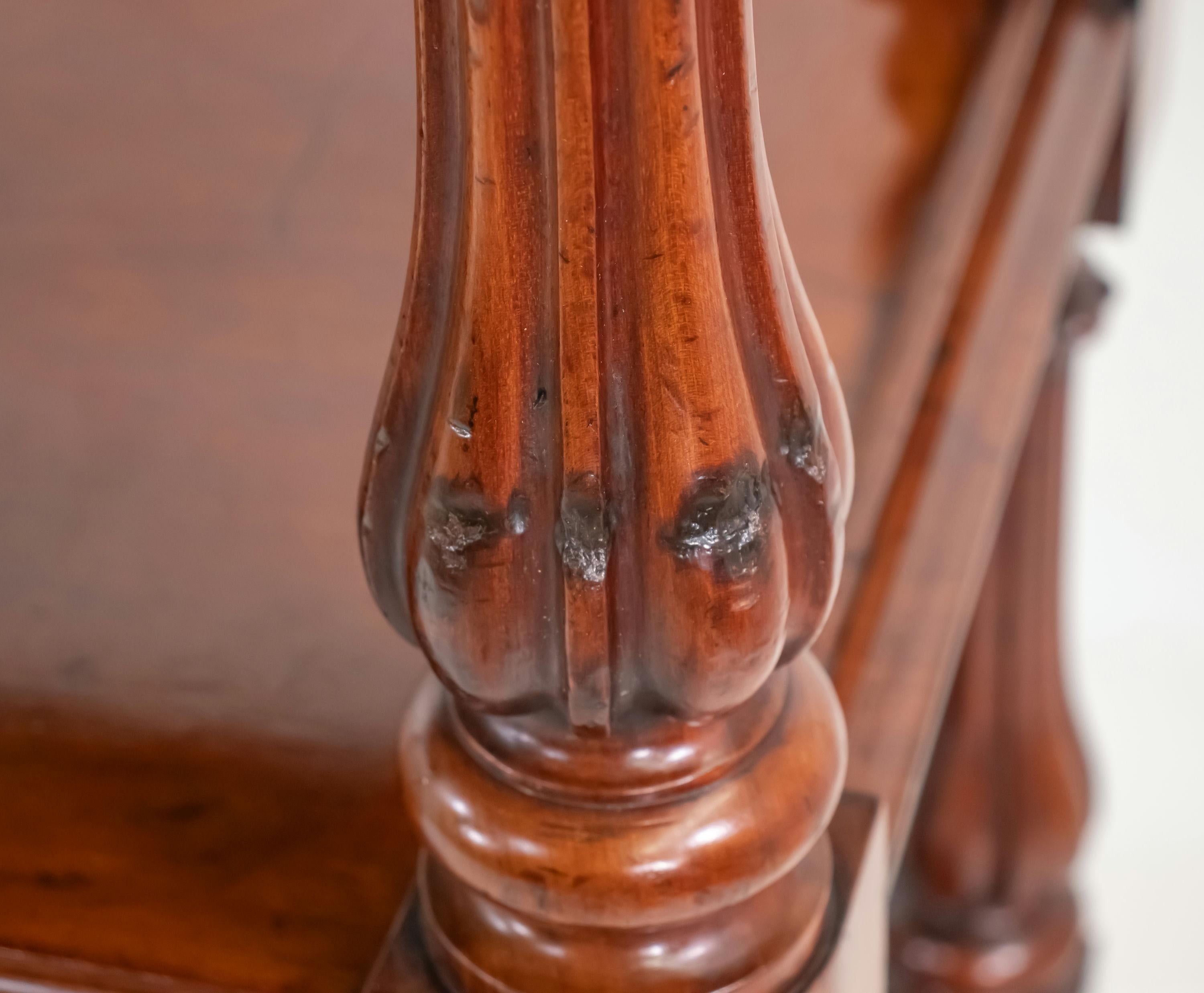 Early 19th Century English Regency Mahogany Serving Table Dumbwaiter Server 6