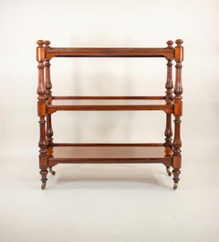 Early 19th Century English Regency Mahogany Serving Table Dumbwaiter Server