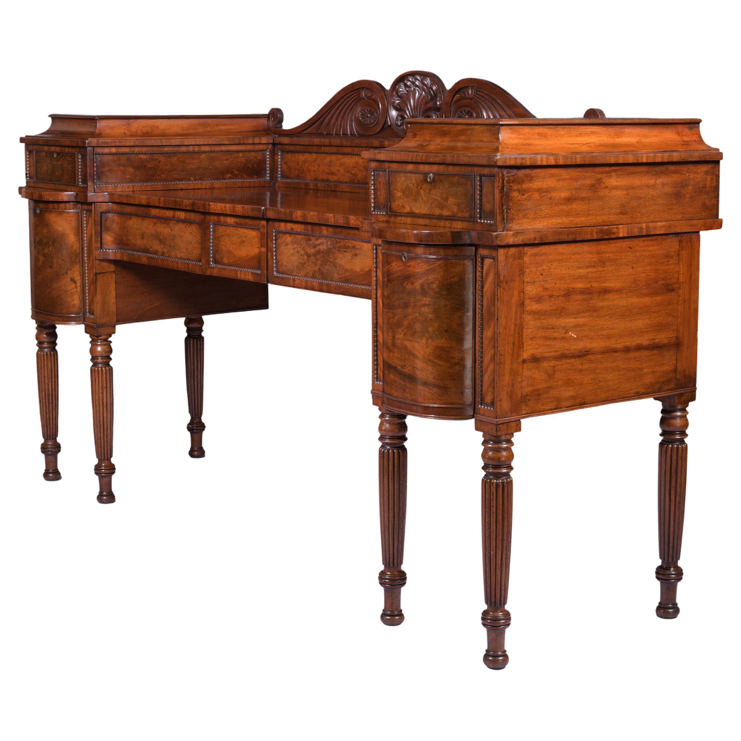 Early 19th Century English Regency Mahogany Sideboard in the Manner of Gillows