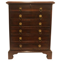 Antique Early 19th Century English Regency Mahogany Six-Drawer Specimen Chest