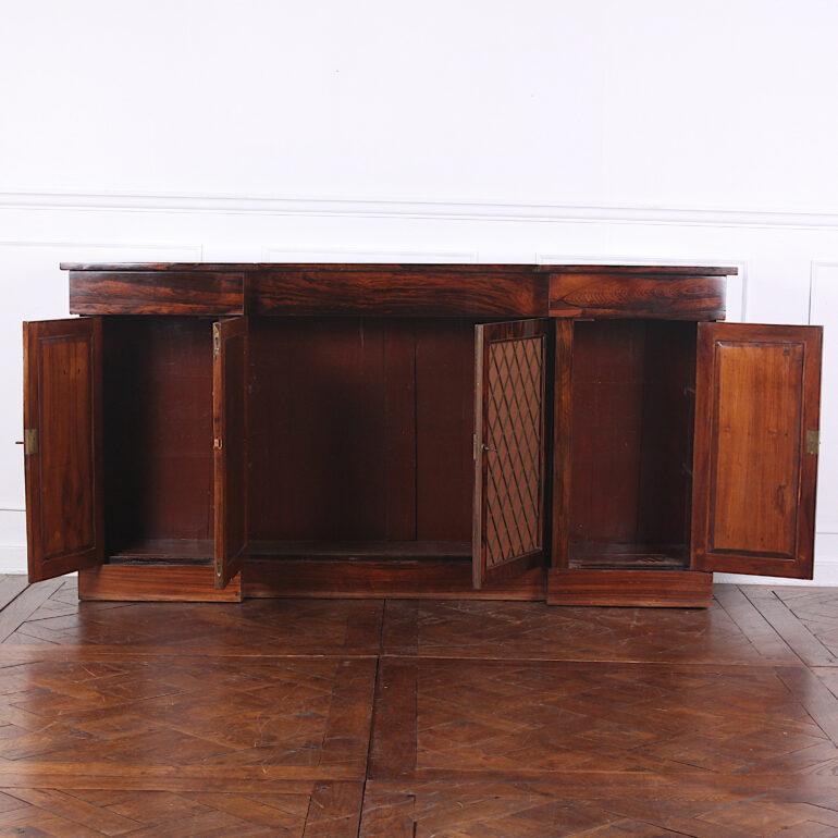 Early 19th Century English Regency Side Cabinet Buffet Credenza 2
