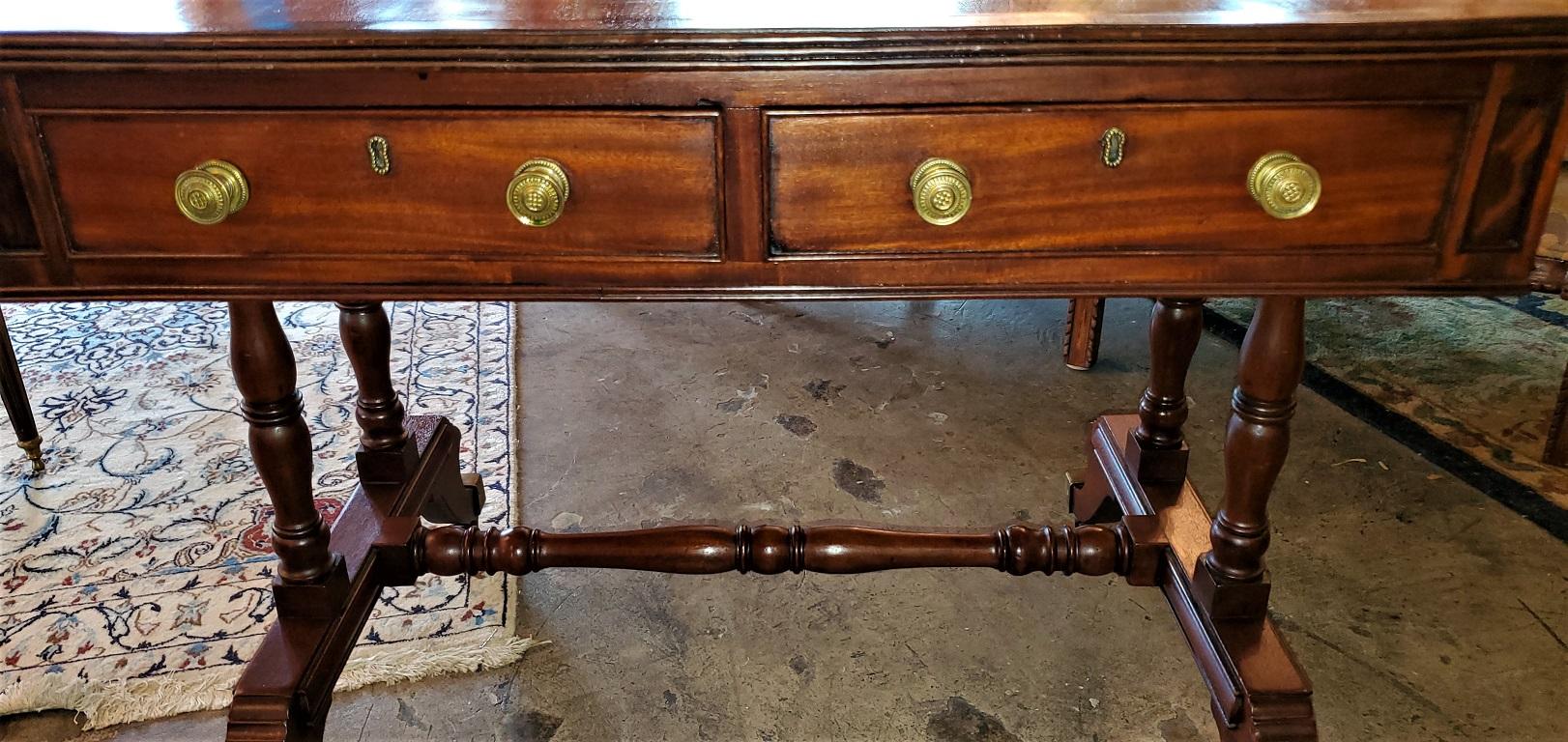 Early 19th Century English Regency Sofa Table For Sale 8