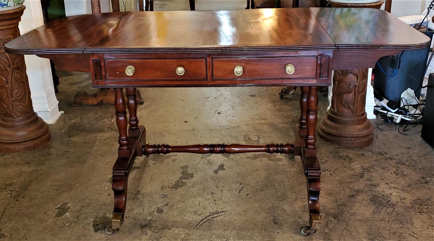 Early 19th Century English Regency Sofa Table For Sale 3