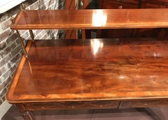 Early 19th Century English Regency Two-Tier Mahogany Server or Sideboard