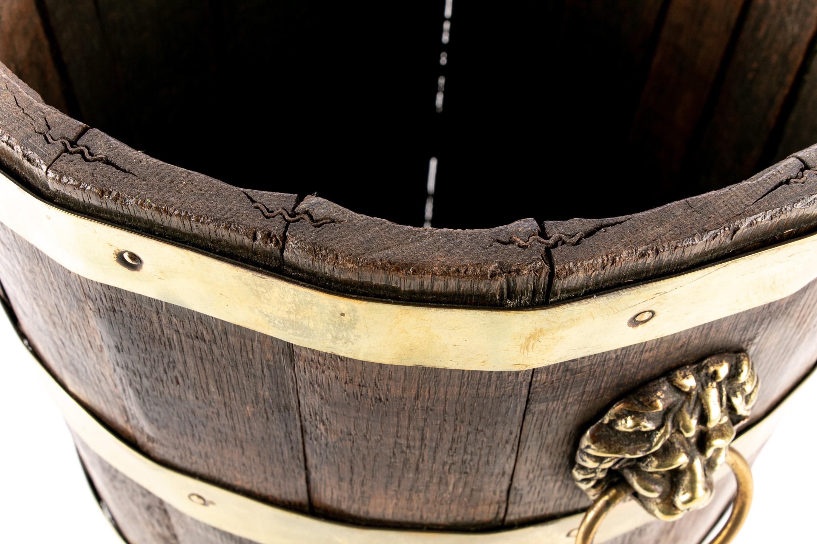 Brass Early 19th Century English Regency Wine Bucket, circa 1810-1820