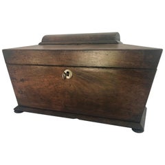 Early 19th Century English Rosewood Tea Caddy