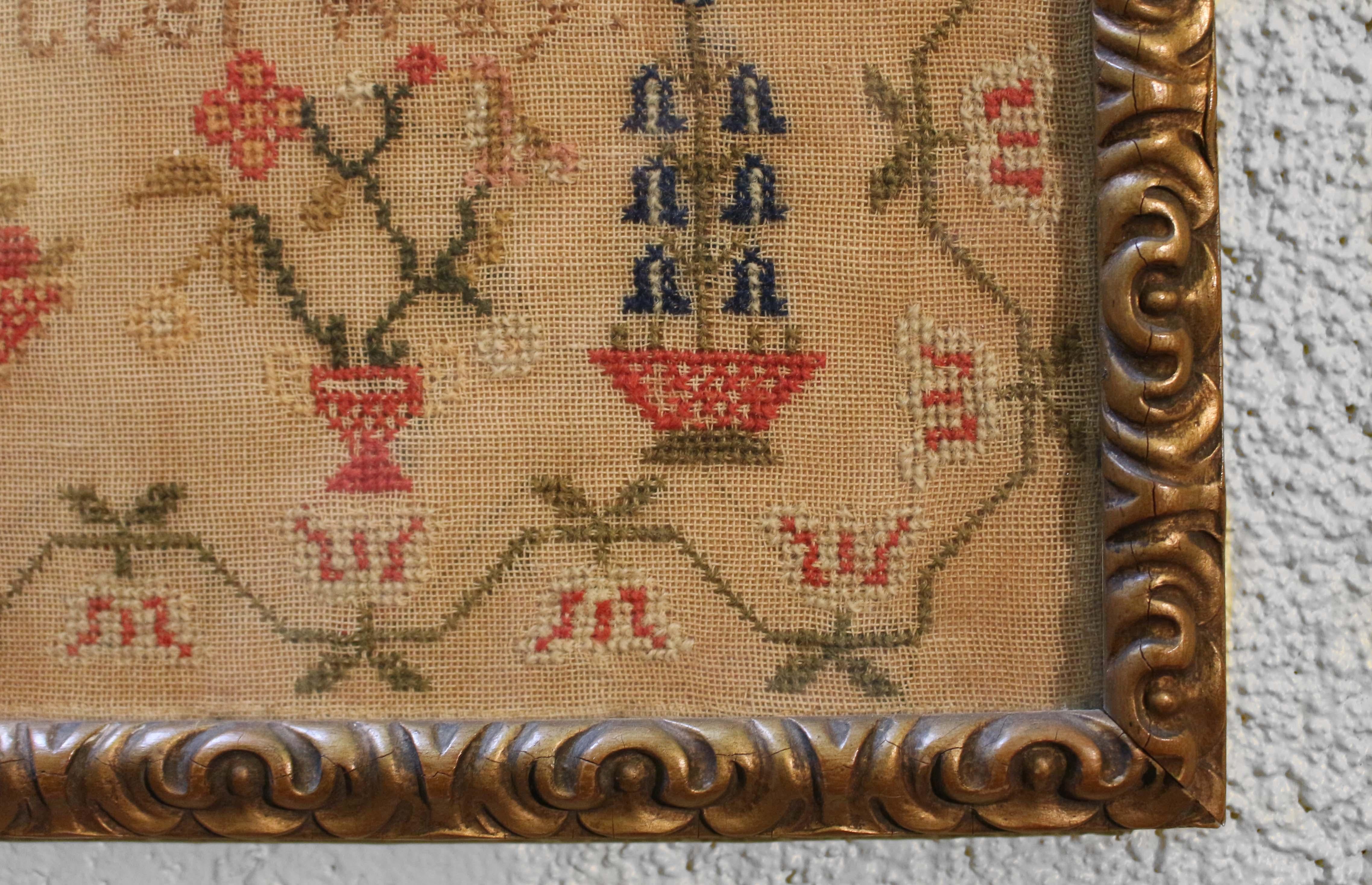 Early 19th Century English Sampler by Betty Dent, Aged 8 1