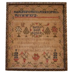 Early 19th Century English Sampler by Betty Dent, Aged 8