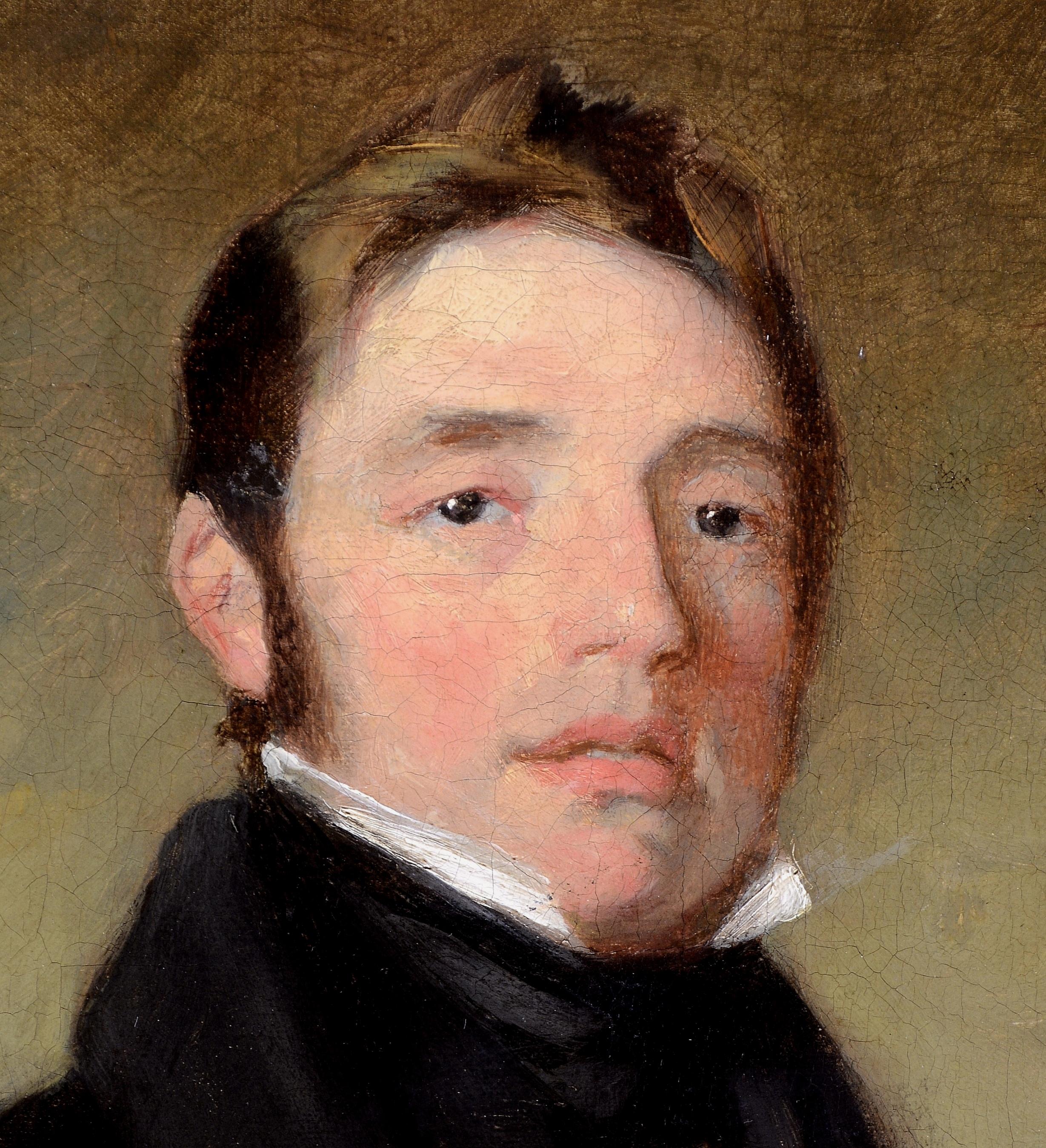 Portrait d'un jeune gentleman - Début du 19e siècle, peinture de maître anglaise ancienne en vente 1