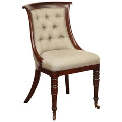 Early 19th Century English, Spoon Back Chair in Mahogany
