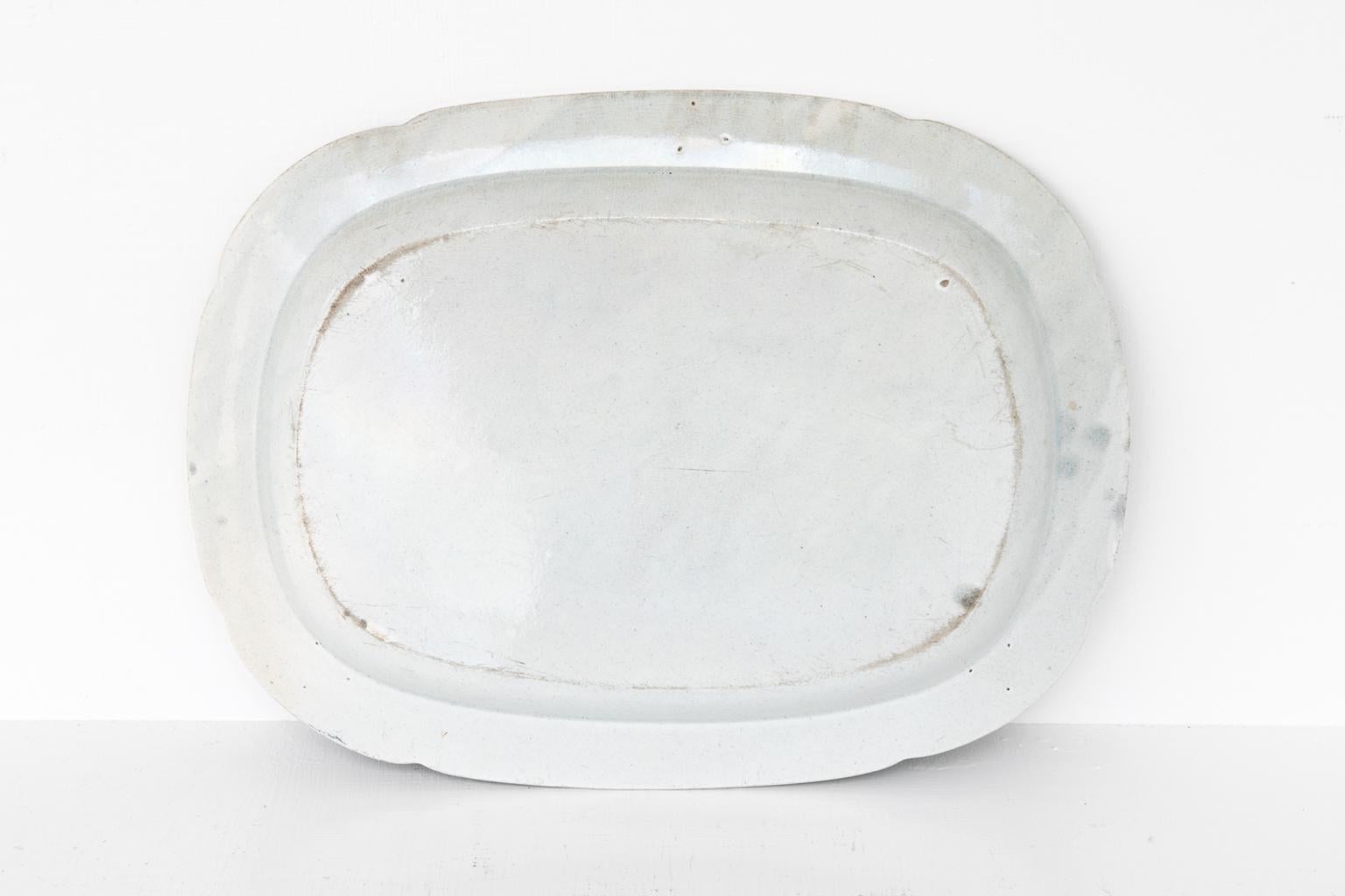 Early 19th Century English Staffordshire Blue and White Platter 5