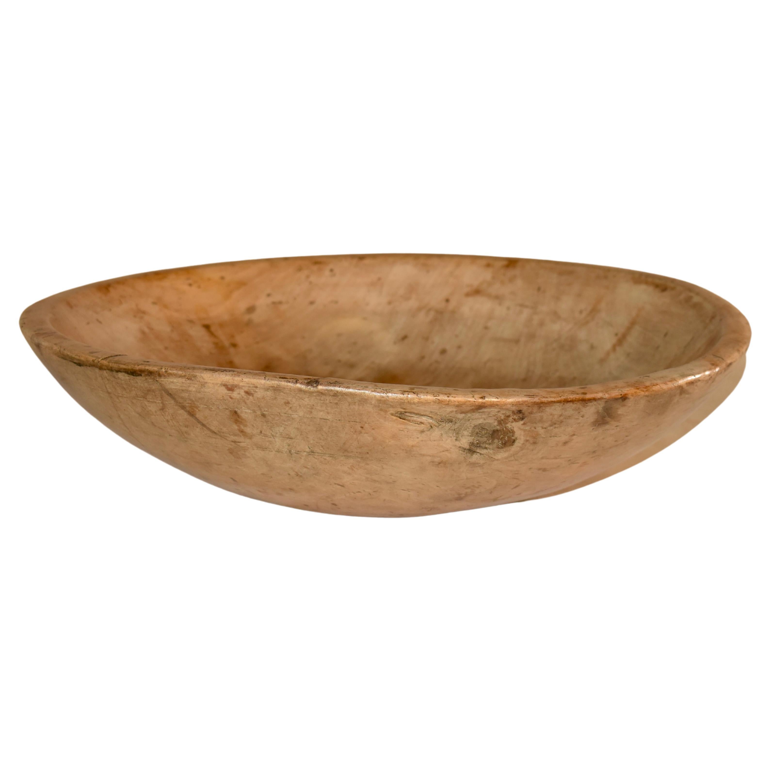 Englische Sycamore-Schale aus dem frühen 19.