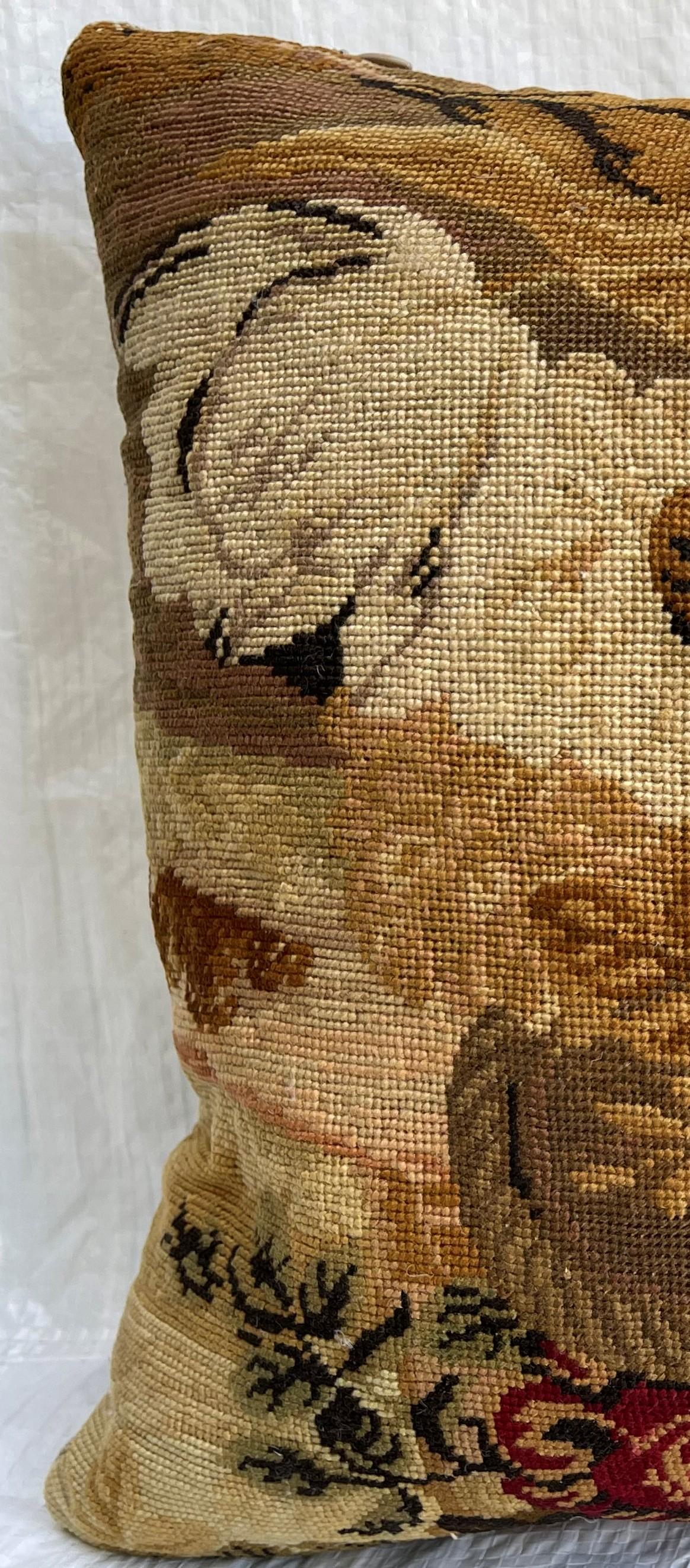 Englisches Wandteppich-Kissen aus dem frühen 19. Jahrhundert - 15