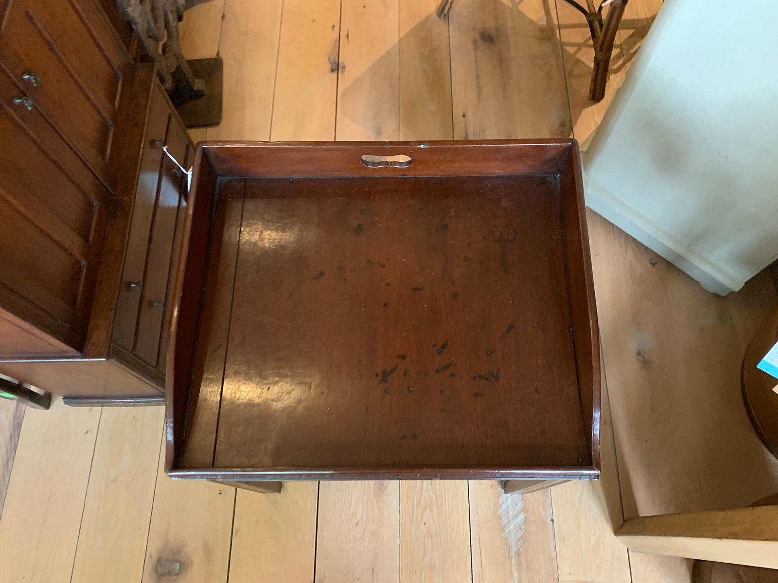 Wood Early 19th Century English Tray Table For Sale