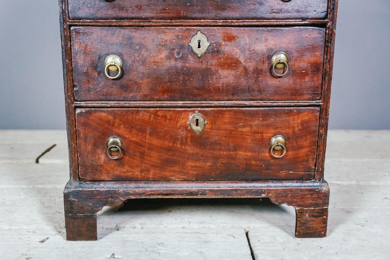 Early 19th Century English Vernacular Pine Bureau 7