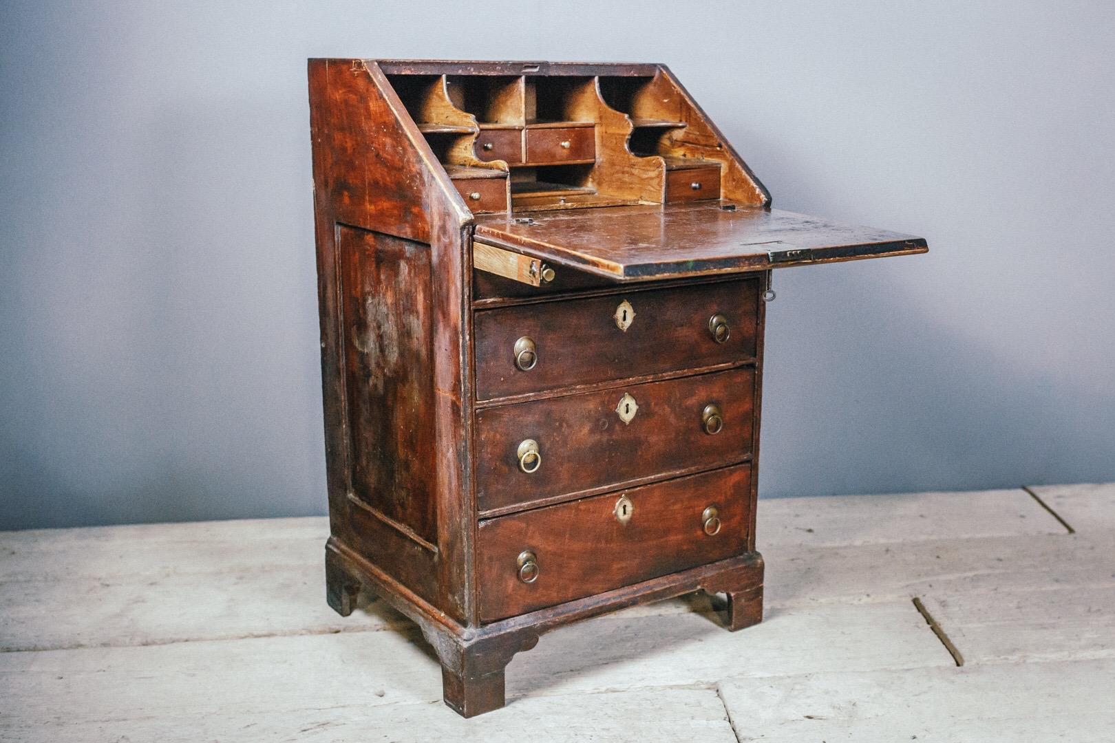 Early 19th Century English Vernacular Pine Bureau 11