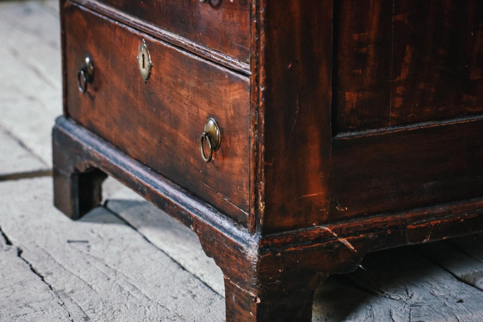 Early 19th Century English Vernacular Pine Bureau 1