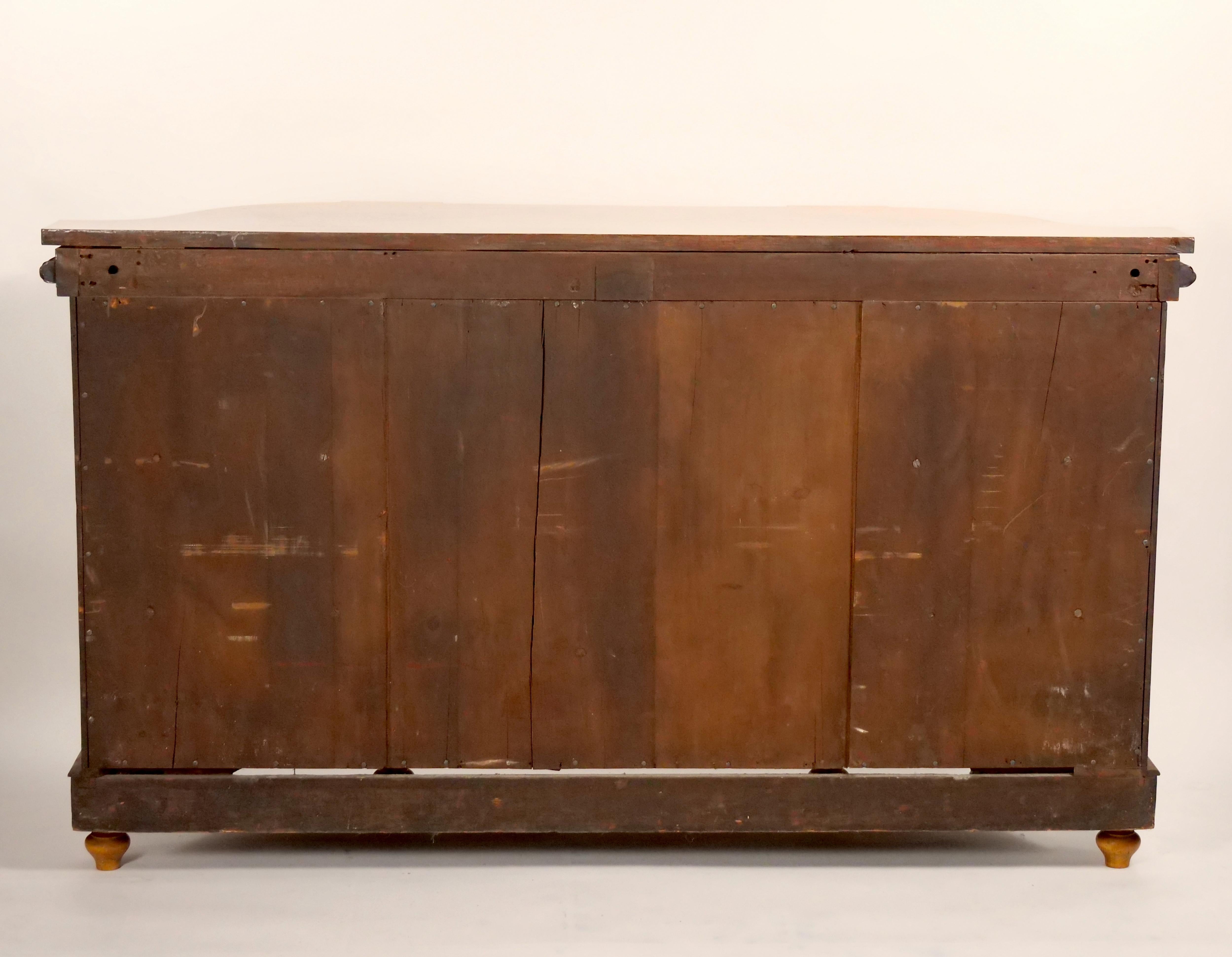 Early 19th Century English Victorian Style Walnut Marquetry Credenza / Sideboard For Sale 12