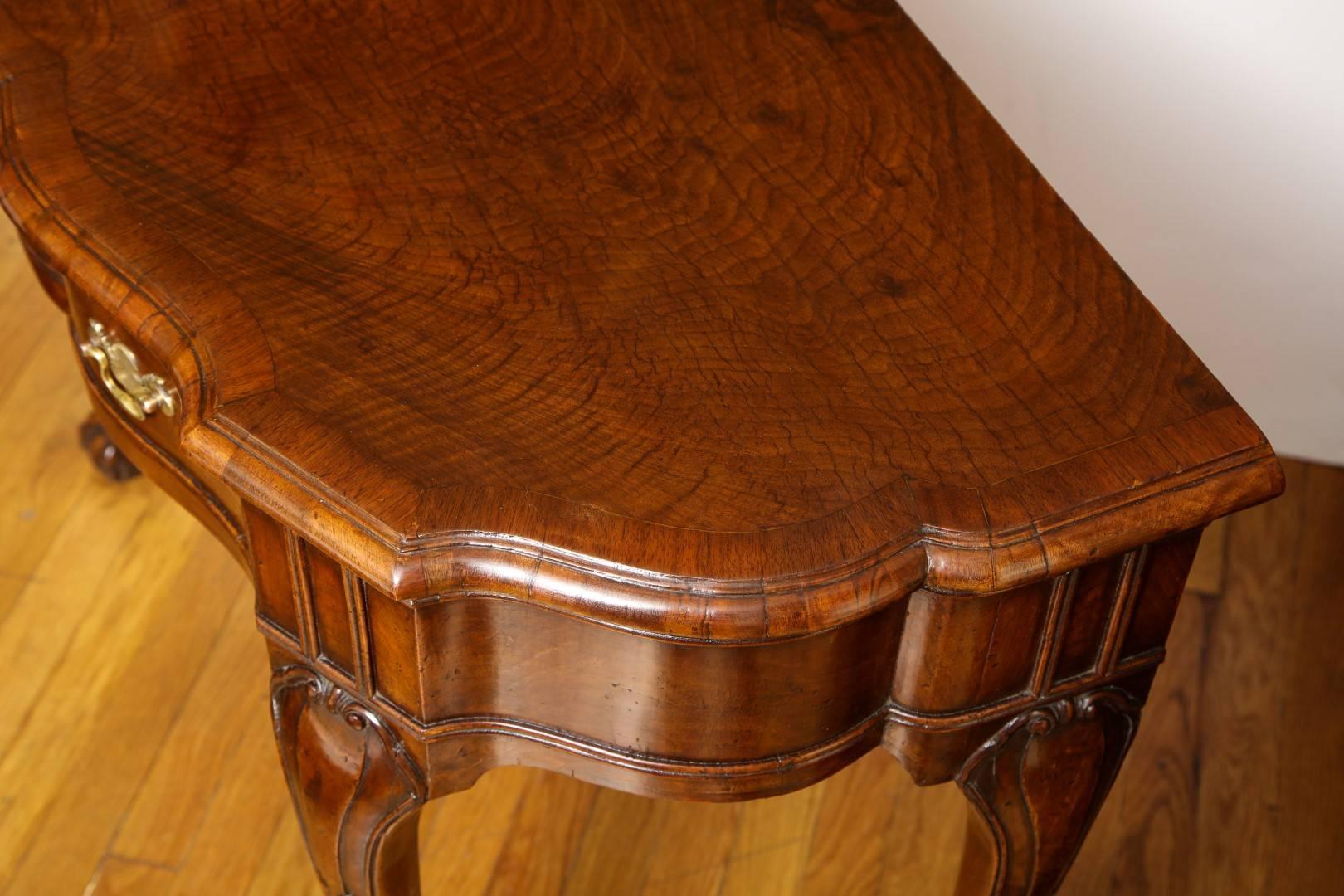 Early 19th Century English Walnut Demilune Console Tables 4