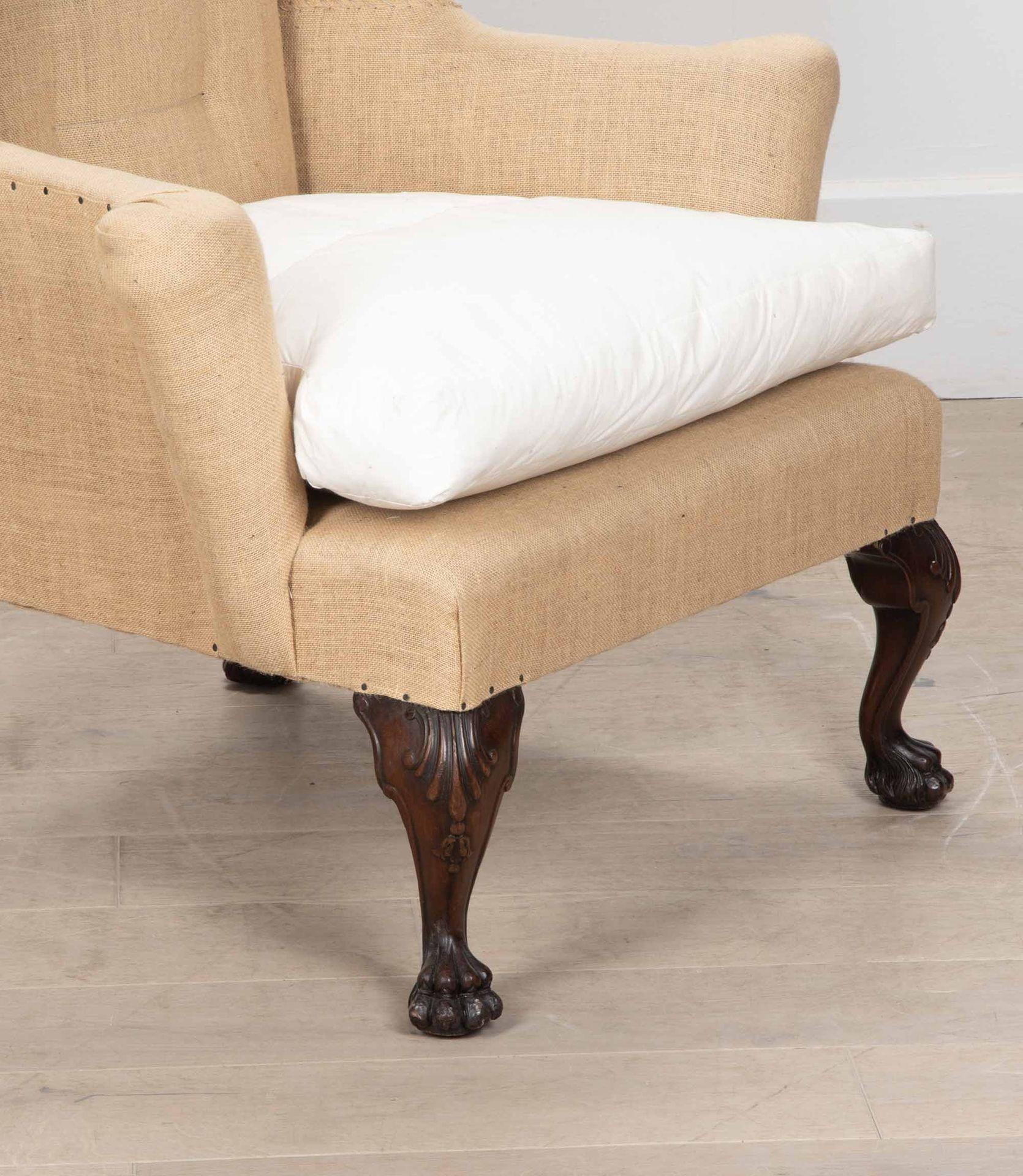 Early 19th Century English Wing Chair For Sale 1