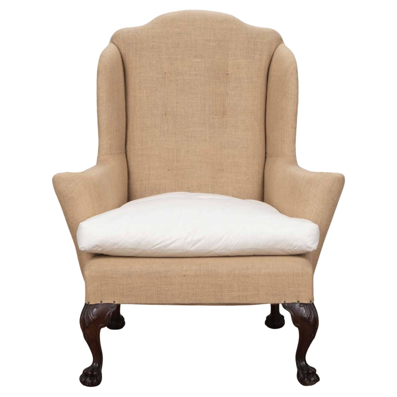 Early 19th Century English Wing Chair
