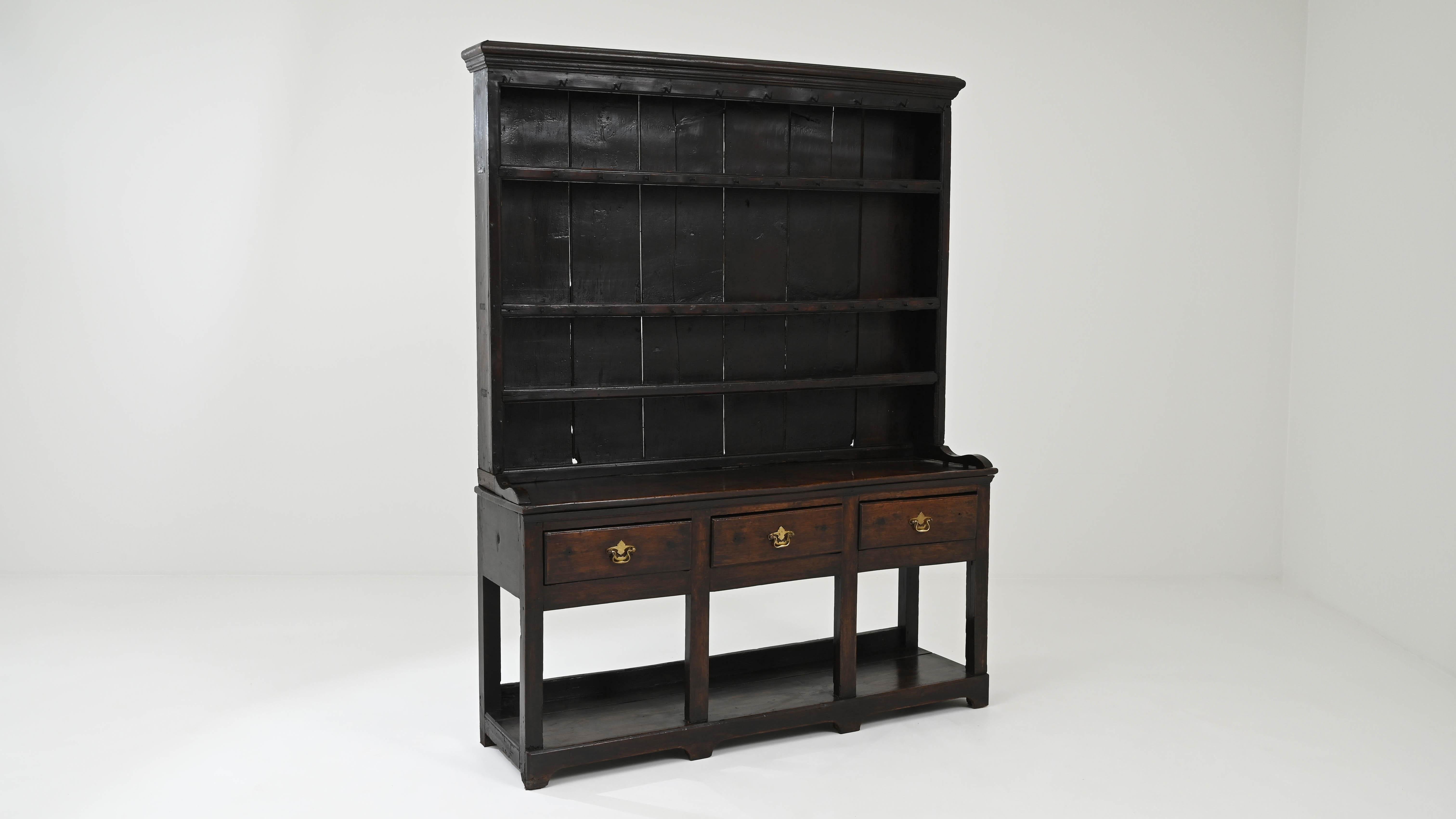 Early 19th Century English Wooden Cupboard For Sale 3