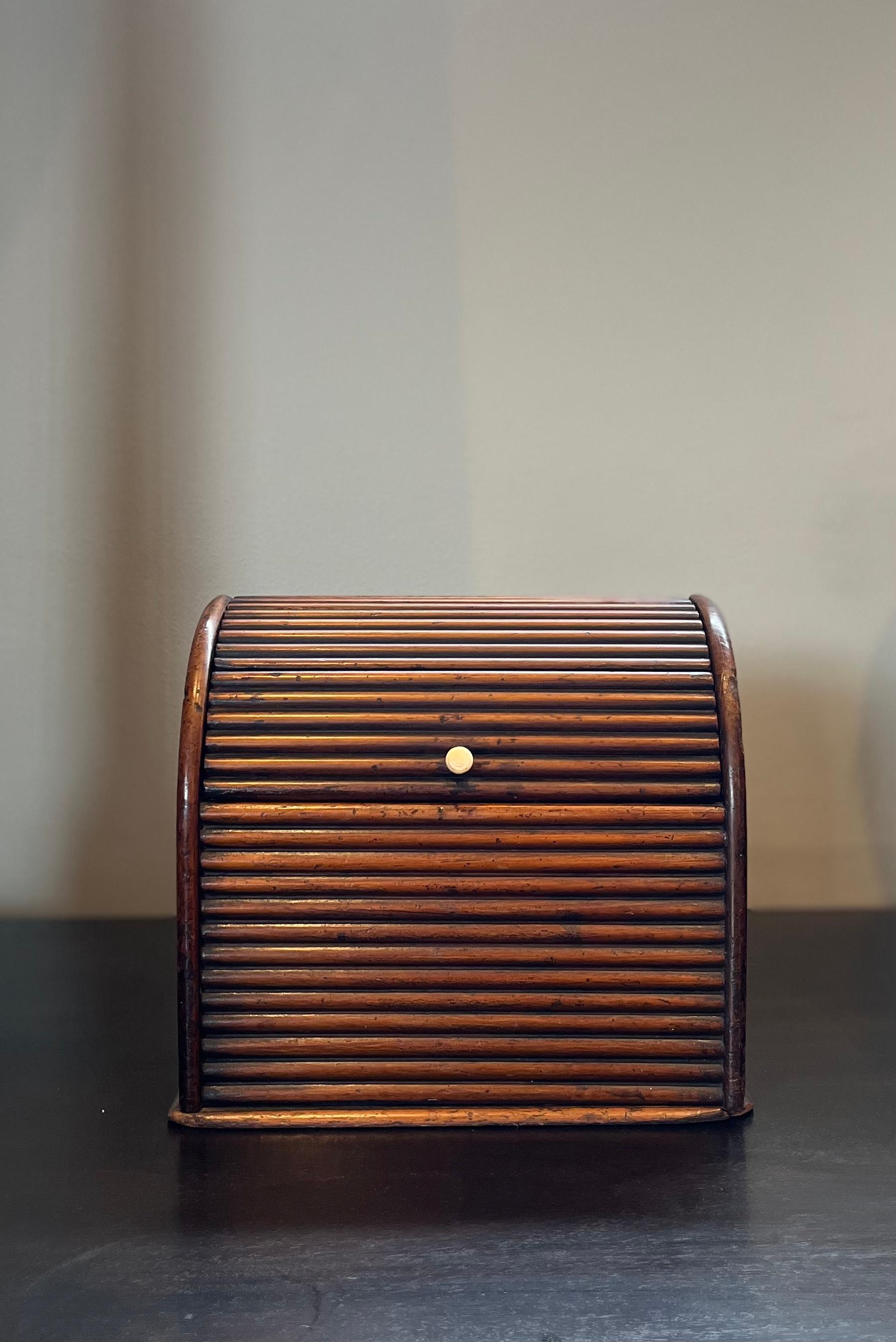 Early 19th Century English Wooden Letter Box For Sale at 1stDibs