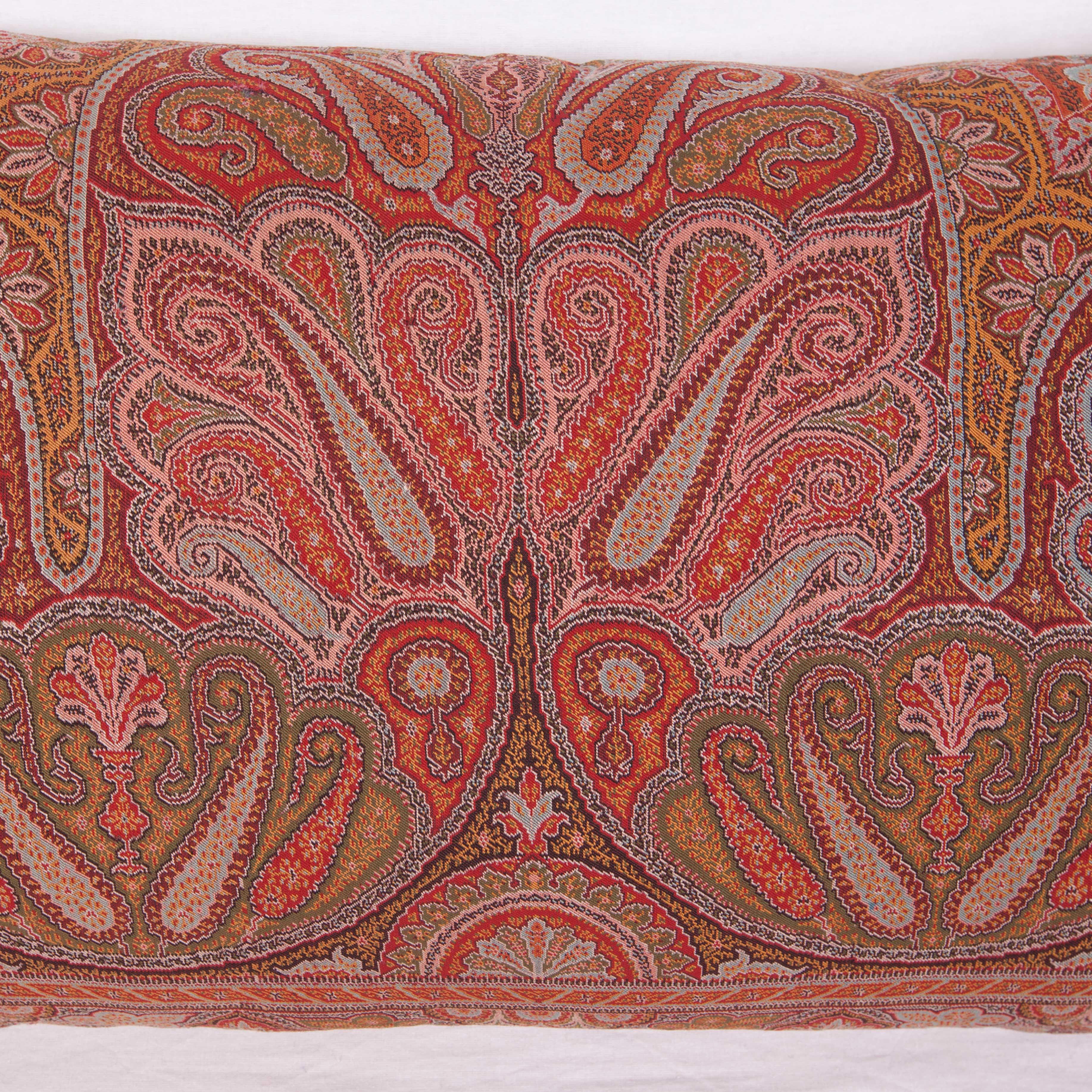 Islamic Early 19th Century European Paisley Wool Pillow