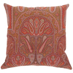 Early 19th Century European Paisley Wool Pillow