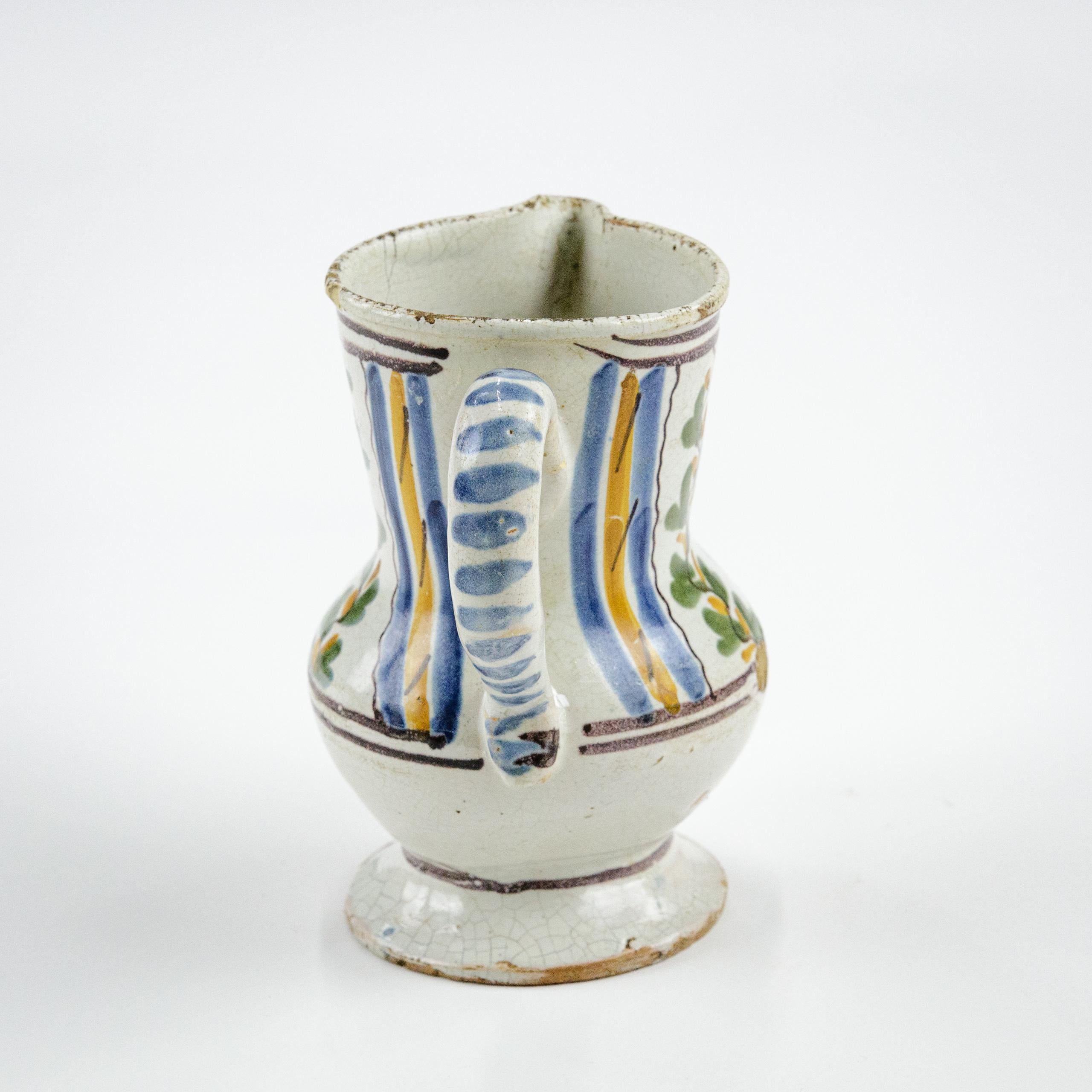 Stoneware Early 19th Century Faience Demi Litre Carafe