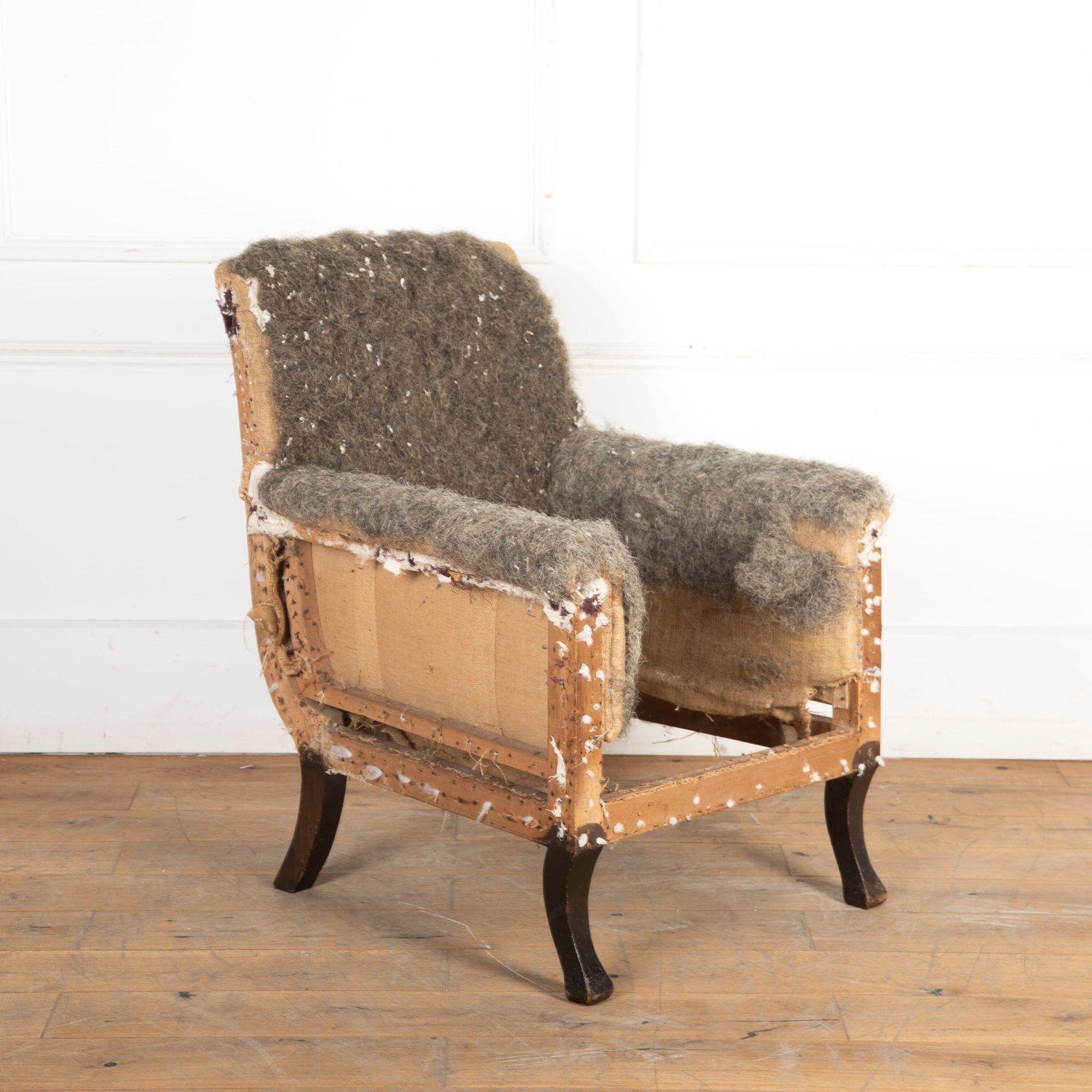 English Early 19th Century Fasque House Style Armchair