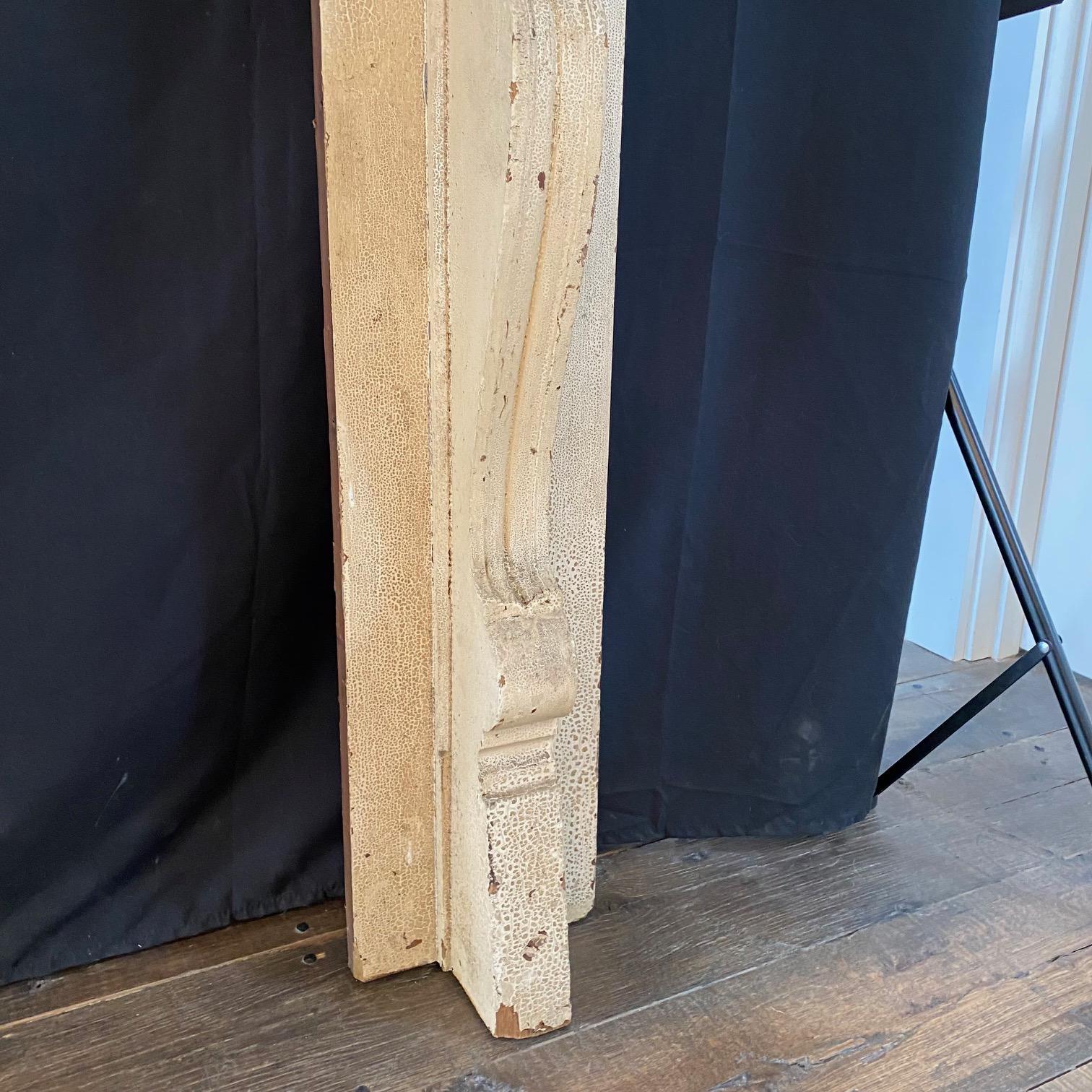 Early 19th Century Federal Fireplace Mantel Found in Maine For Sale 6