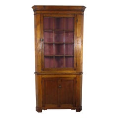 Early 19th Century Federal Two-Part Corner Cupboard