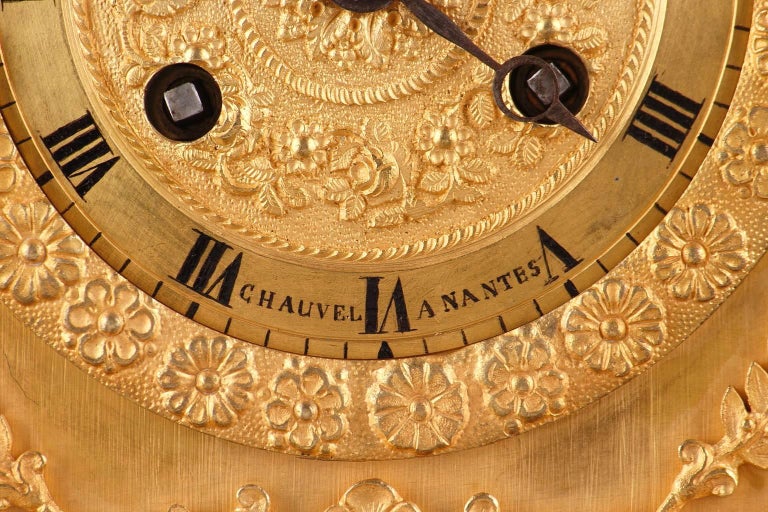 Early 19th Century Figural Restauration Mantel Clock 2