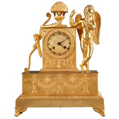 Early 19th Century Figural Restauration Mantel Clock