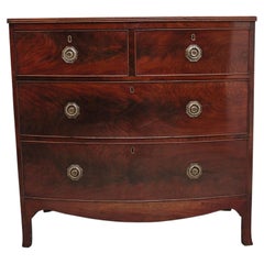 Early 19th Century flame mahogany bowfront chest