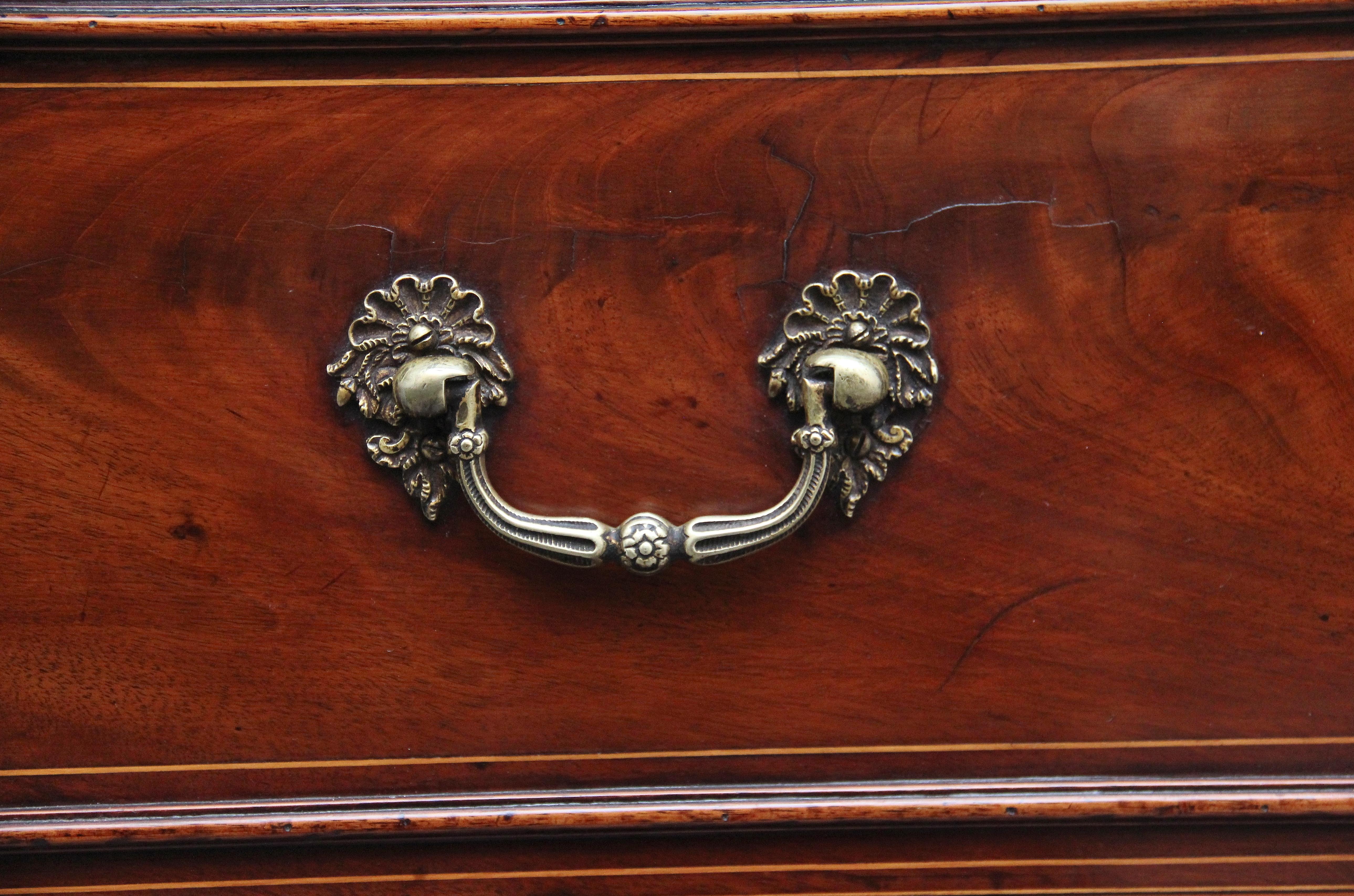 Early 19th Century Flame Mahogany Secretaire Bookcase For Sale 6