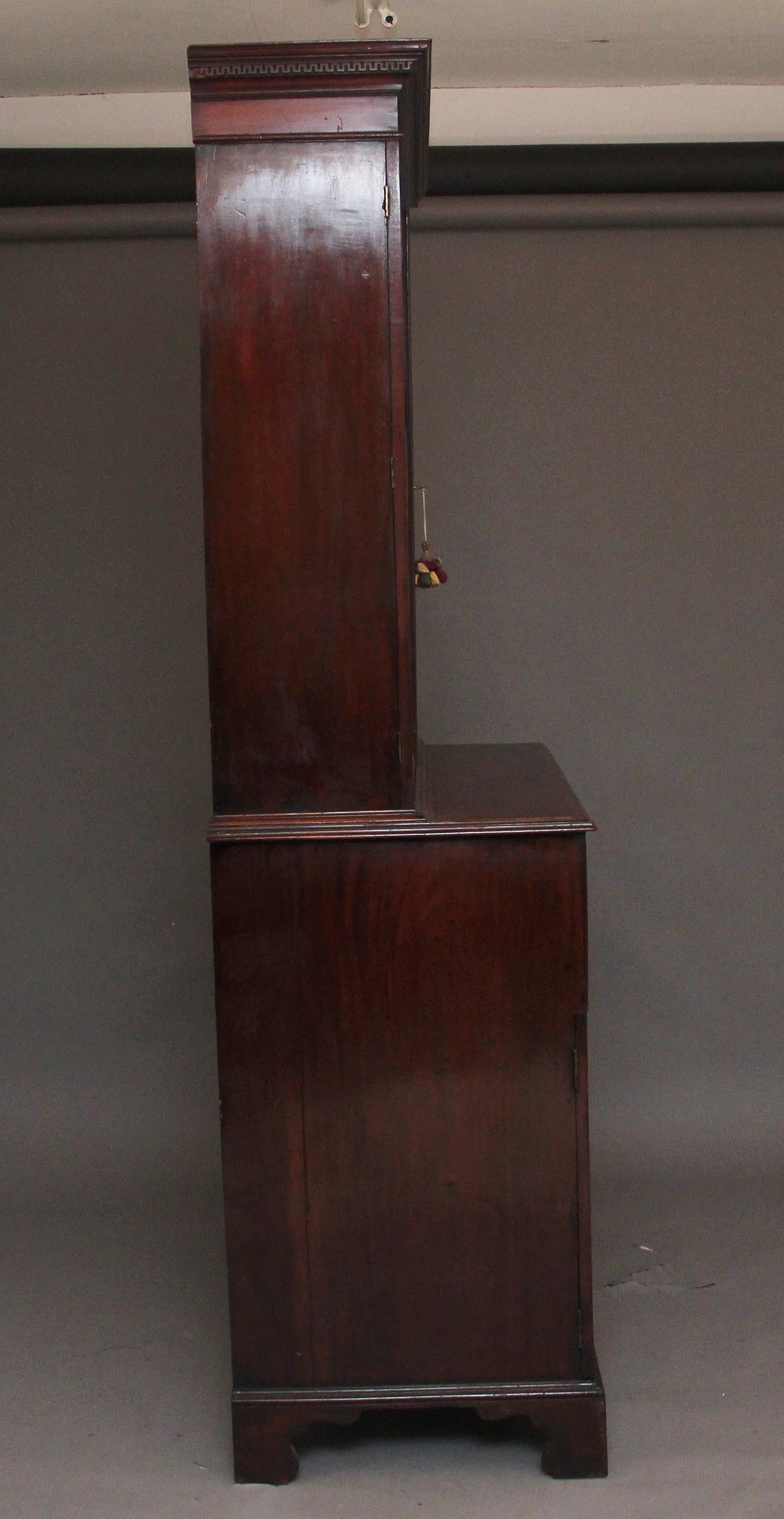 Early 19th Century Flame Mahogany Secretaire Bookcase For Sale 10