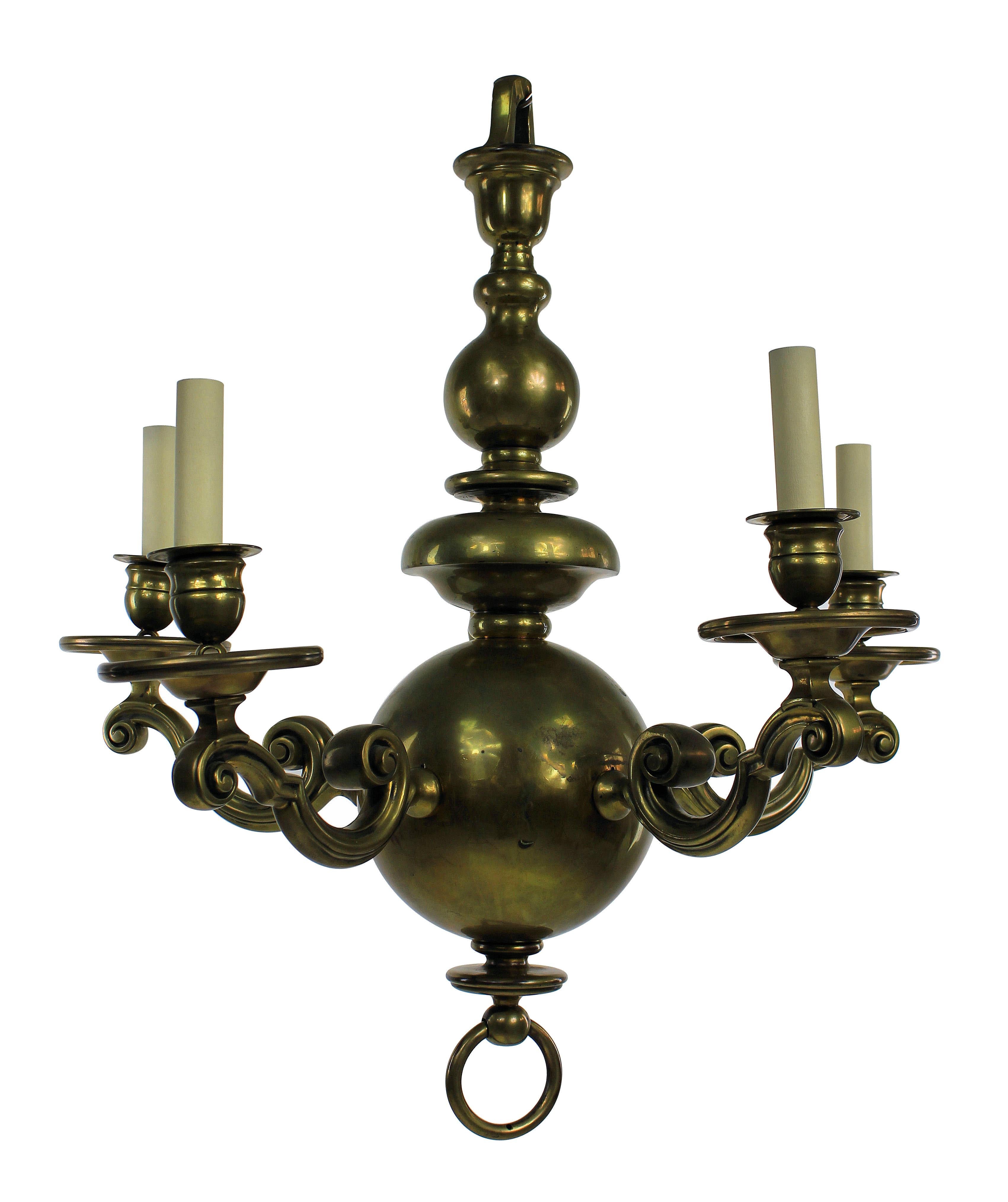 Brass Early 19th Century Flemish Chandelier