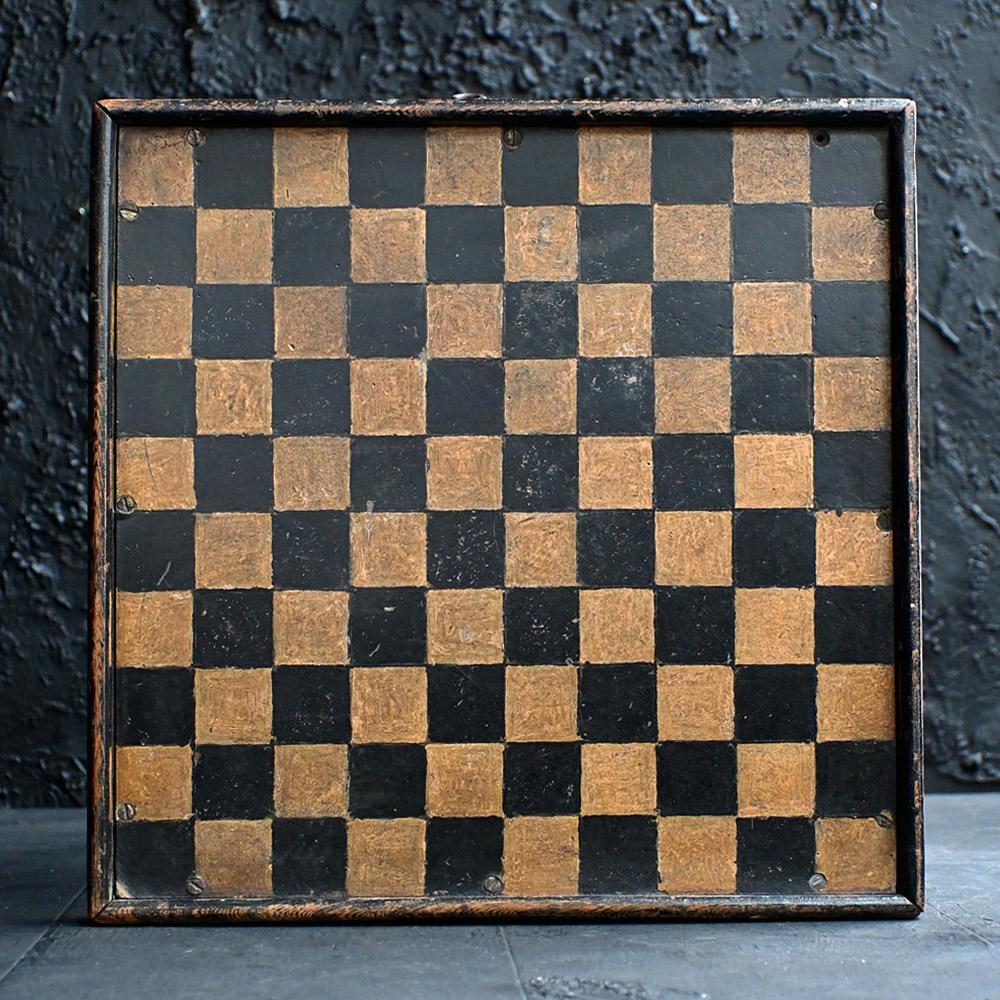 Early 19th Century Folk Art Hand Painted Games Board

A highly decorative example of a late 19th Century hand painted/crafted games board. Double sided with one side being painted by hand and the other of inlaid wooden sections. 

Dimensions in
