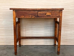 Early 19th Century Folk Art Side Table or Desk, Scandinavia