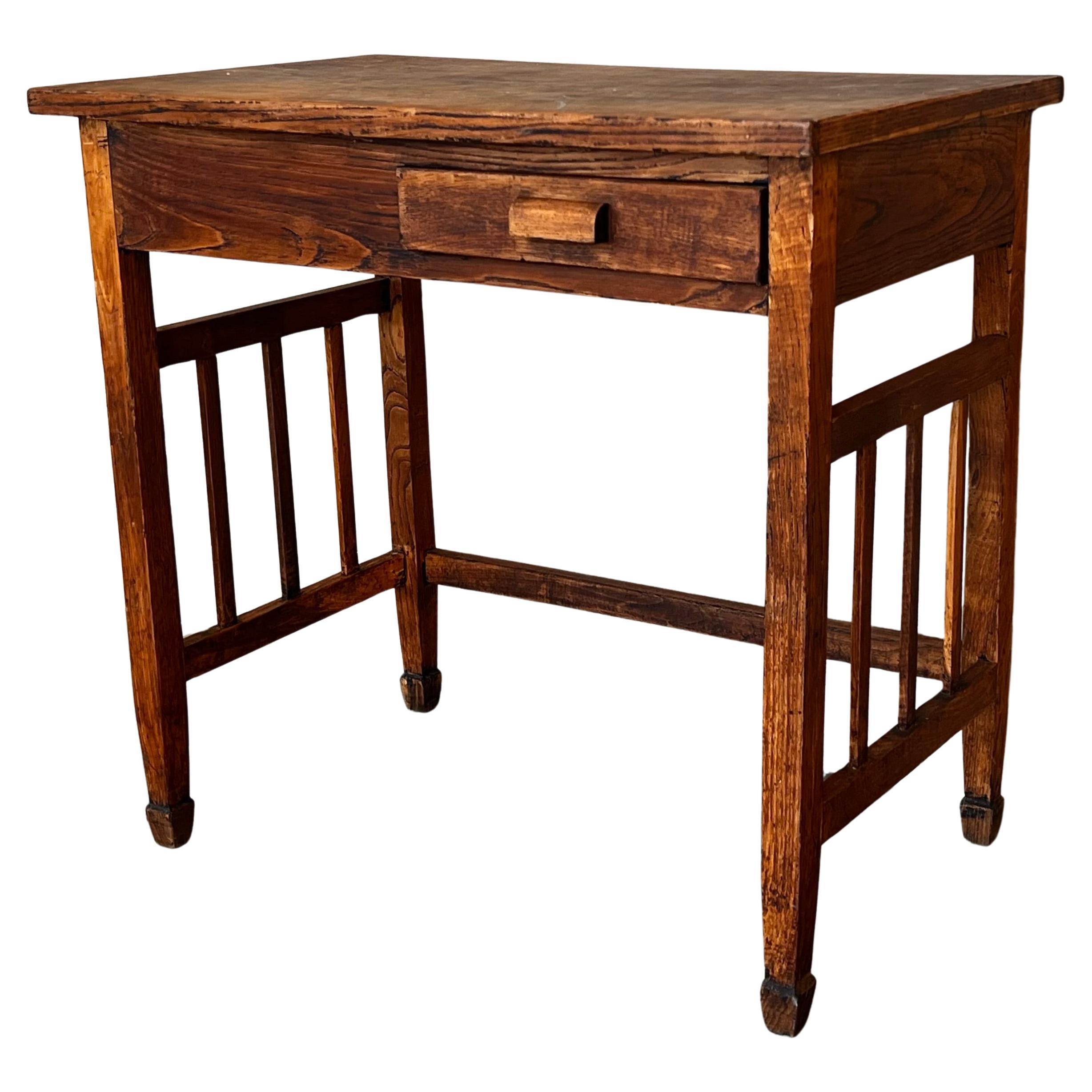 Early 19th Century Folk Art Side Table or Desk, Scandinavia For Sale