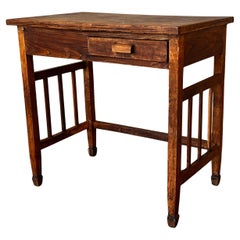 Used Early 19th Century Folk Art Side Table or Desk, Scandinavia