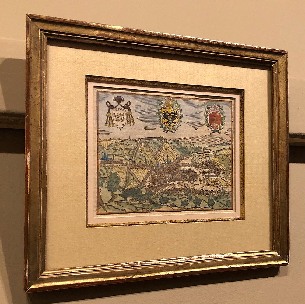 Renaissance Revival Early 19th Century Framed Lithograph of a Work by Sebastian Munster '1488-1522' For Sale