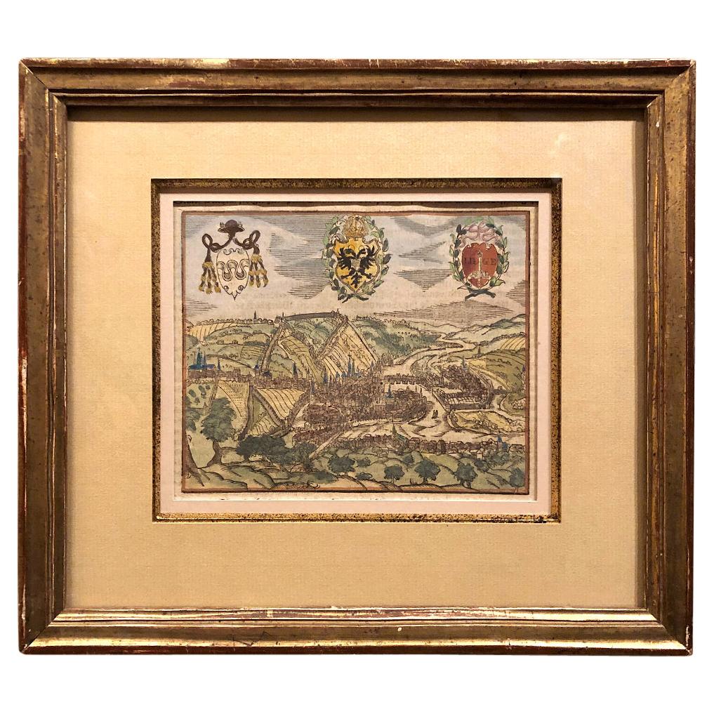 Early 19th Century Framed Lithograph of a Work by Sebastian Munster '1488-1522' For Sale